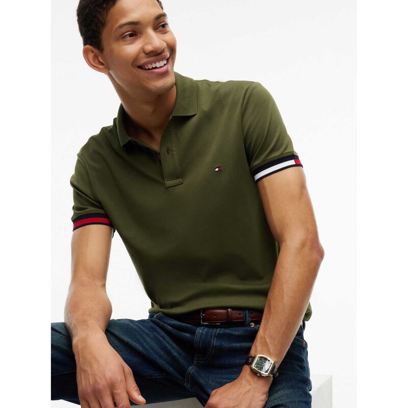 Tommy Hilfiger Slim Fit Fluid Cotton Interlock Polo Shirt image number 2